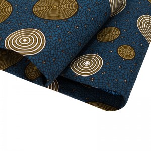 Africa Polyester Wax Prints Fabric  High Quality for Party Dress FP6227