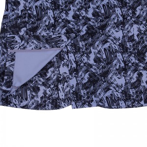 Aficlife Grey Print Casual Men’s Pocket Suit with hang loop shape YFN90-D