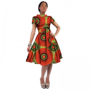 2021 Dashiki African Women Dresses with half sleeve for Party Wedding Casual Date WY3819