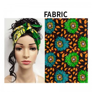 African Headties Sego Gele Head Tie For Women African Cotton Wax Print Ankara Handmade Accessories Versatile Hair Tie WYX04