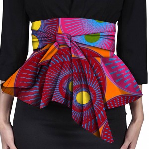 African Lady High Waist Asymmetrical Waist Wrap Belt SP108
