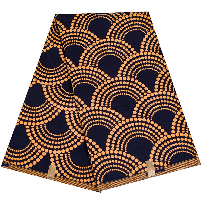 Ankara African Veritable Real Wax Fabric Polyester Sewing Dress Material  FP6390 Featured Image