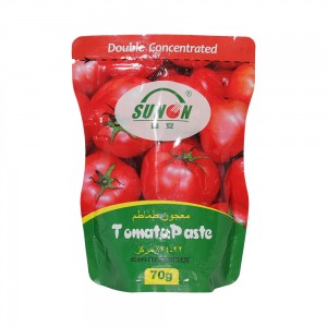 Pâte de tomate en doypack avec ceinture