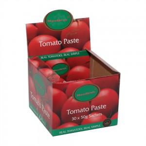 Tomaattipyree tai -kastike litteissä pusseissa (tyynypusseissa)