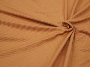 Custom ຄຸນະພາບສູງ DTY Poly Knit Fabric rib Fabric Spandex Knitting Fabric