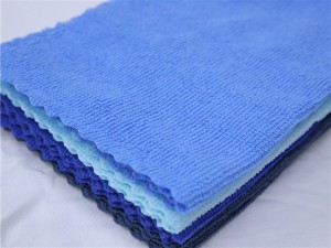 पॉलीटे गैर-अपघर्षक, पुन: प्रयोज्य और धोने योग्य माइक्रोफाइबर सफाई कपड़ा सफाई तौलिया कार रसोई के लिए अल्ट्रासोनिक कट एडगेलेस