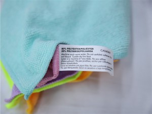 Tovallola de neteja de draps de neteja de microfibra personalitzada d'alta qualitat d'assecat ràpid no abrasiu, reutilitzable i rentable per a la cuina del cotxe