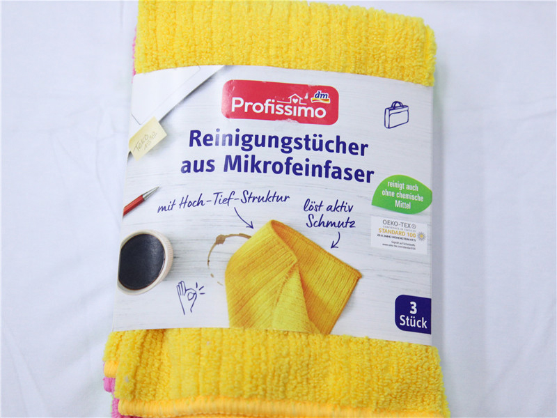 Eco friendly custom high quality thicken quick dry non-abrasive, reusable and washable microfiber cleaning cloth towel for car kitchen Featured ຮູບພາບ