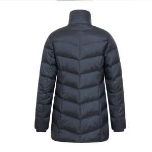 High Quality Custom Jacket Nylon long Duck puffer coat na pambabae