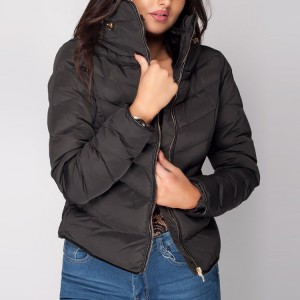 Slim Fit pamučni podstavljeni kaput Ženska donja jakna s kapuljačom po mjeri