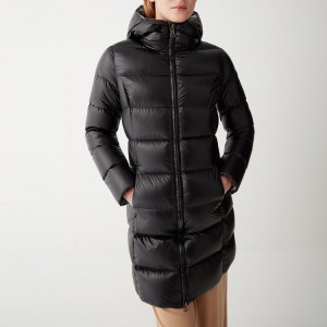 Outdoor Winter Keep Warm Piumino lungo da donna personalizzato con cappuccio