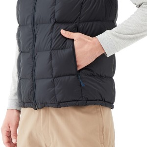 Winter Outdoor Steet Sports Custom Pria Quilted Down Vest