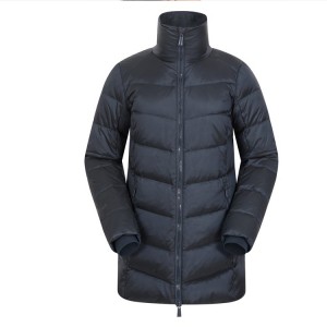 High Quality Custom Jacket Nylon long Duck puffer coat womens