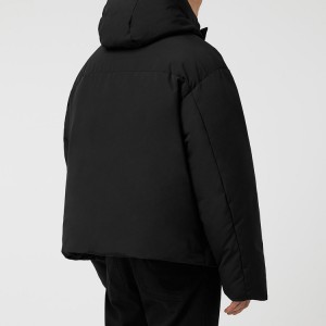 ODM Puffer Coat Uomo con cappuccio Giacca invernale in cotone a collo alto