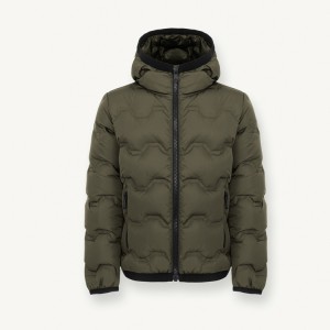 Marca de chaqueta acolchada para niños de invierno 100% nailon de alta calidad personalizada