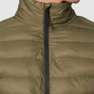 Po meri moška zimska klasična napihnjena bombažno podložena jakna z žepi na zadrgo