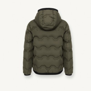 Nhãn hiệu áo khoác chần bông 100% nylon dành cho trẻ em mùa đông tùy chỉnh chất lượng cao