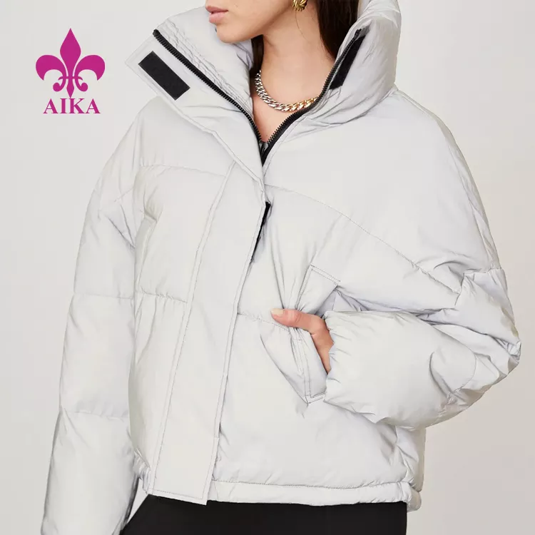 2022 wholesale price Cotton Padded Coat - High Quality Custom Down Cotton Padded Puffy Jacket Coat Para sa Babae – AIKA