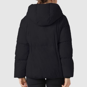 महिलाओं के शीतकालीन पतन रिवाज के लिए हुड के साथ कपास गद्देदार कोट पफर डाउन जैकेट