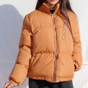 Pabrik OEM Custom Winter Warm Outwear Womens Puffer Down Jaket