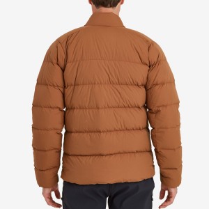 Mga Lalaki nga Puffer Jacket Solid Color Cotton Filled Coat Custom Wholesale