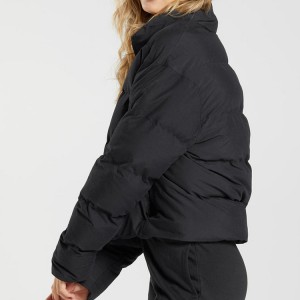 OEM vlastná bunda vysokej kvality s výplňou, skrátený kabát pre ženy