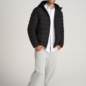 Ultra Light Duck Down Jacket With Hood Men's Down Coat Custom Wholesale