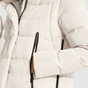 여성 맞춤형 도매를 위한 코튼 패딩 롱 다운 재킷 코트