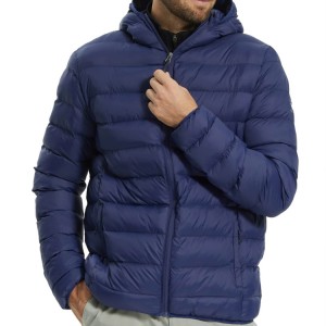 पुरुषांचे हायकिंग वॉटरप्रूफ डाउन जॅकेट सानुकूल लाइटवेट क्विल्टेड जॅकेट