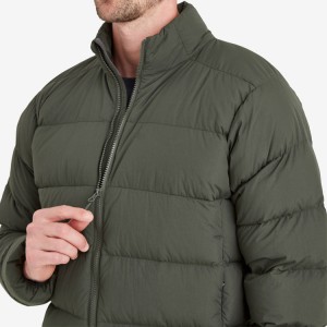 Xhaketa për meshkuj me mbushje pambuku pallto dimërore me jakë