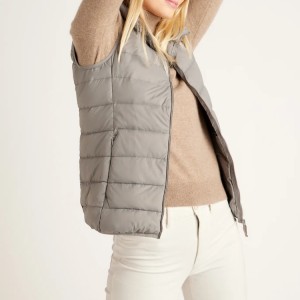 Leve Packable Quilted Down Vest Womens Custom Wholesale
