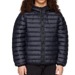 Kid's donsjack katoen gewatteerde jas met capuchon Winter Custom groothandel