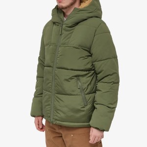 Jachetă pentru bărbați personalizată din fabrică OEM, umplută din bumbac, haină de iarnă cu puf, cu fermoar în două direcții