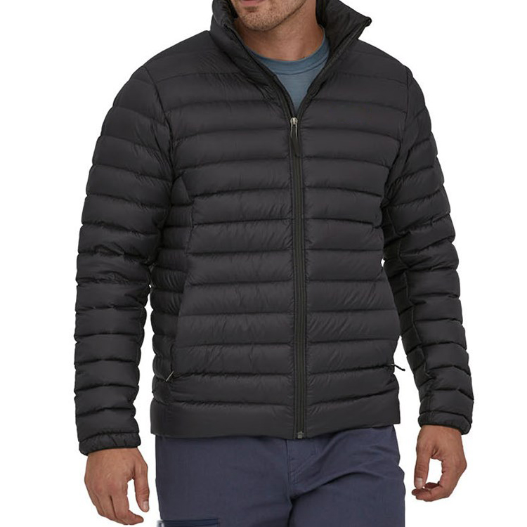 2022 Mataas na kalidad na Winter Down Jacket - Men's Down Quilted Jacket 100% Polyester Woven Stand Collar Jackets Custom Wholesale – AIKA