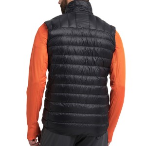 Custom Men's Down Vest With Pockets Lightweight Down Jacket Vest Lag luam wholesale