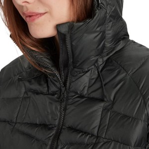 High Quality Custom Women's Cotton Padded Coat Long Down Jacket With Hood