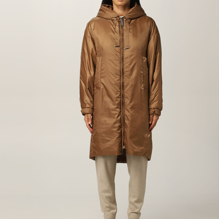 2022. gada augstas kvalitātes pielāgota kokvilnas polsterēta veste — pielāgotas sieviešu jakas ar garu mēteli ar pildījumu ar kapuci sievietēm — AIKA