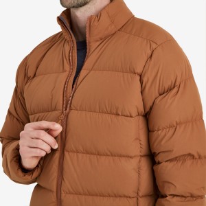 ເສື້ອກັນໜາວຜູ້ຊາຍ Puffer Jacket Solid Color Cotton Filled Coat Custom Wholesale