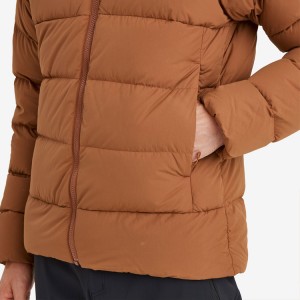 Машка пуфер јакна со цврста боја Памук исполнет со палто Прилагодено на големо