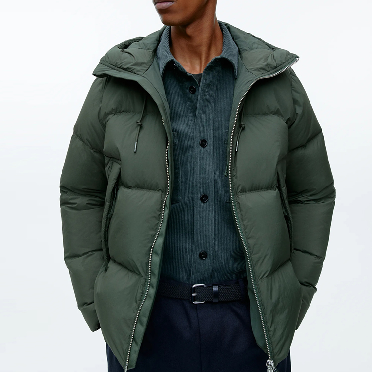 Zľavnená cena Bunda s krátkym rukávom - Na mieru kvalitná zateplená vetru odolná pánska bunda s kapucňou – AIKA