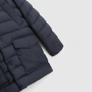 Xhaketë pambuku dimërore për meshkuj me xhaketë të mbushur me kapuç të personalizuar