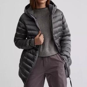 Duke Down Jacket With Hood Abrigo de plumón impermeable para mujer personalizado