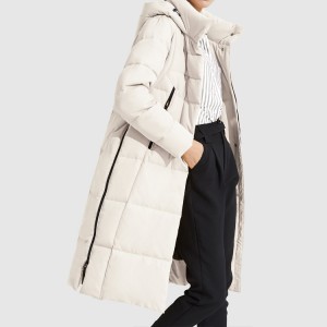 Cotton Padded Long Down Jackets Coat For Women Custom Wholesale