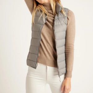 Lichtgewicht Packable Quilted Down Vest Womens Custom Wholesale