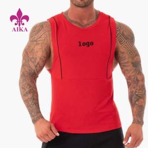 Tank Top Gym vita tsara – Fivarotana Cotton Body Building Men Gym Stringer Logo Custom Sportswear Tank Top – AIKA