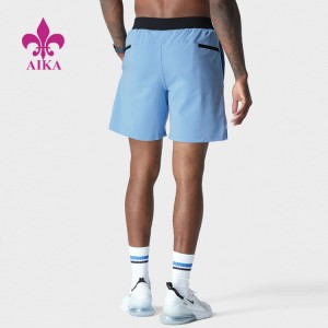 Sommer løpe polyester shorts 2 i 1 hurtigtørkende lommer inni sportsklær menn gym shorts