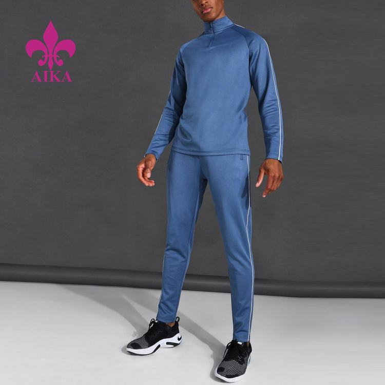 Factory Outlets Leggings Sport Pant - High Quality Custom Logo Polyester Active Piping Detail Funnel Neck Slim Fit Tracksuit Wholesale mo Alii – AIKA