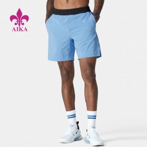 Sommer løbe polyester shorts 2 i 1 hurtigtørrende lommer inde i sportstøj mænd gym shorts