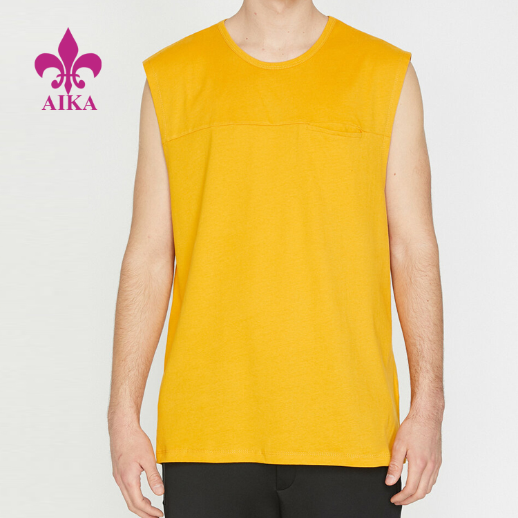 Εργοστασιακή πώληση παντελόνι με κορδόνι - Καλύτερη πώληση Προσαρμοσμένο λογότυπο Loose Fit Workout Running Singlet Men Blank Gym Tank Top – AIKA