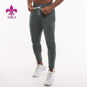 Calça de moletom masculina para treino corrida de algodão poliéster elastano calça jogger personalizada masculina